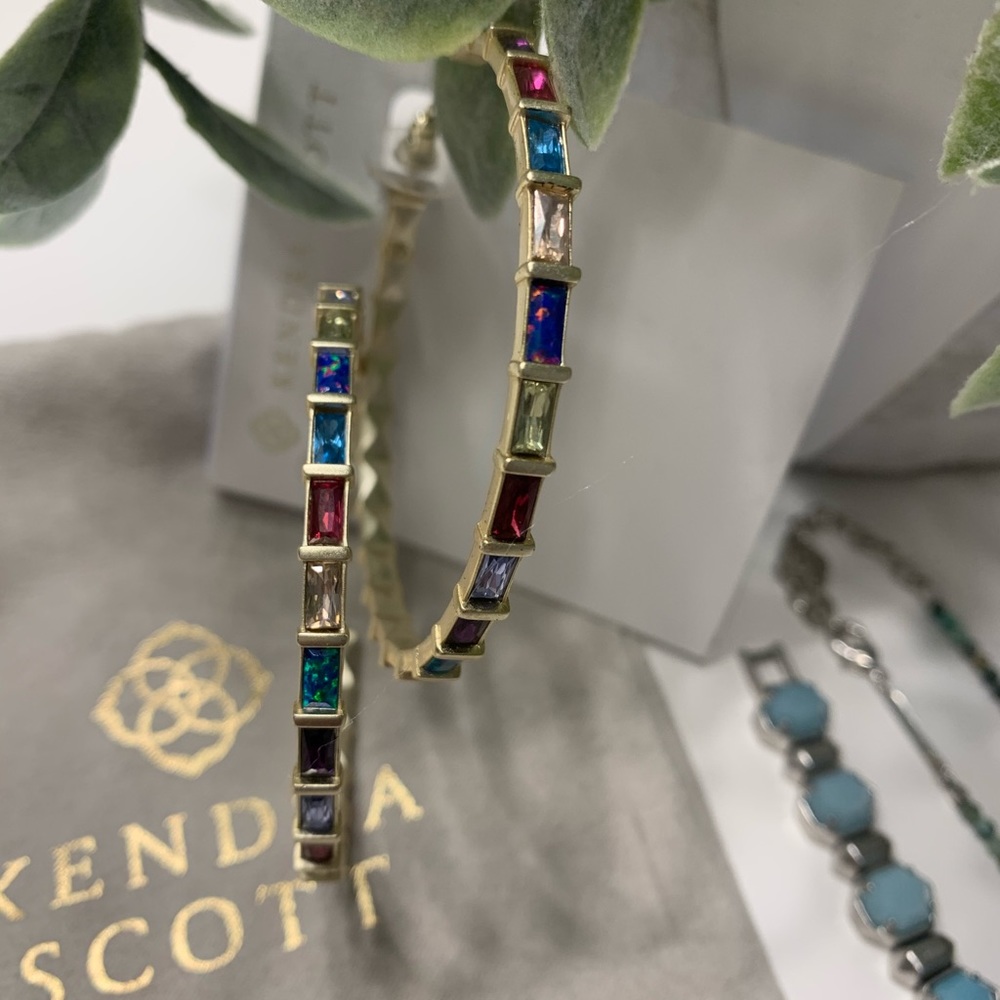 Kendra Scott Gold Multi Thora Earrings